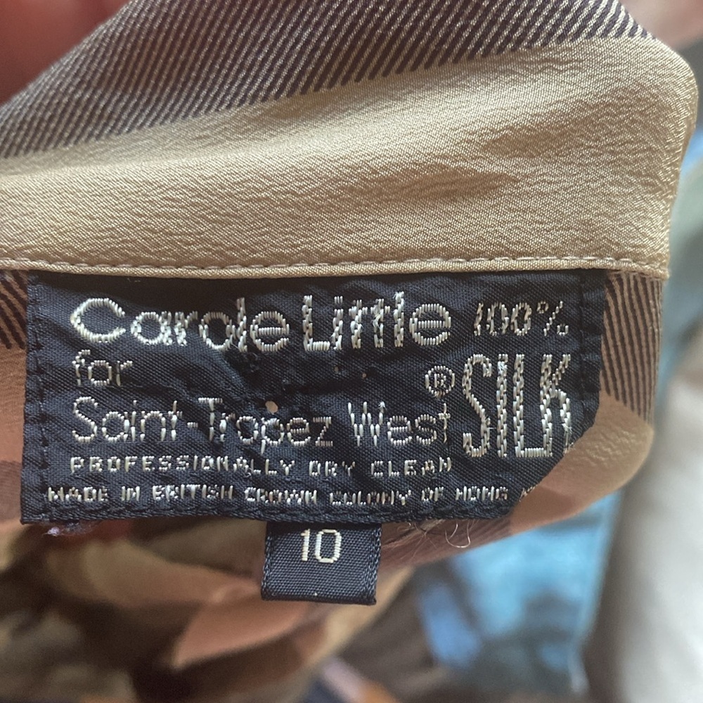 Carole Little for St. Tropez west vintage silk dress - Picture 6 of 6